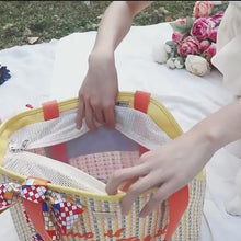 Load and play video in Gallery viewer, Arkika Woven Cat Carrier | Pet Carrier Shoulder Bag | MissyMoMo
