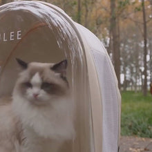 Load and play video in Gallery viewer, Wulee Clear Bubble Cat Backpack | Travel Carrier For Cats | MissyMoMo
