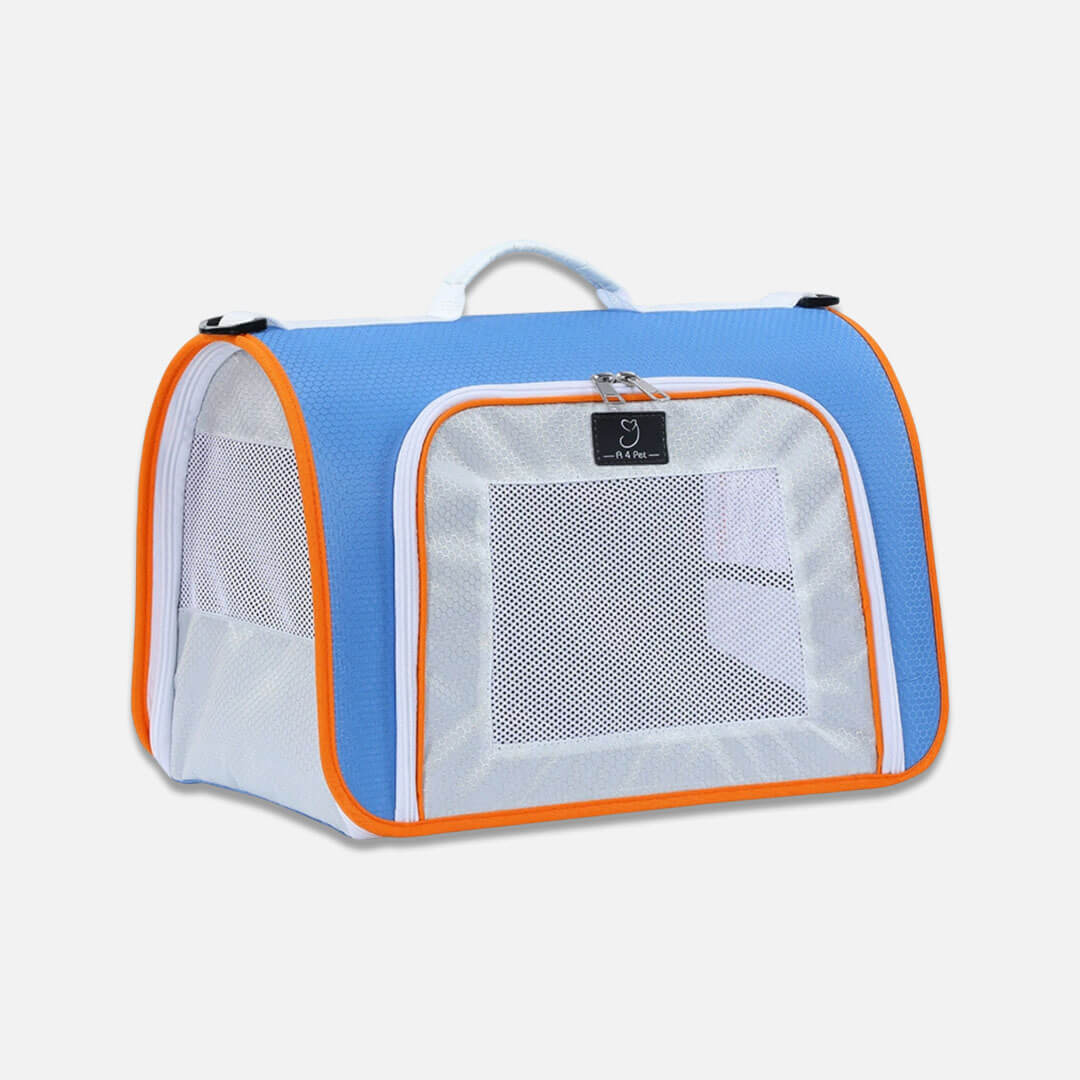 Blue Lightweight Airline-Approved Travel Cat Carrier | MissyMoMo