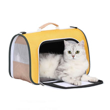 Load image into Gallery viewer, Cat in Yellow Lightweight Airline-Approved Travel Cat Carrier | MissyMoMo
