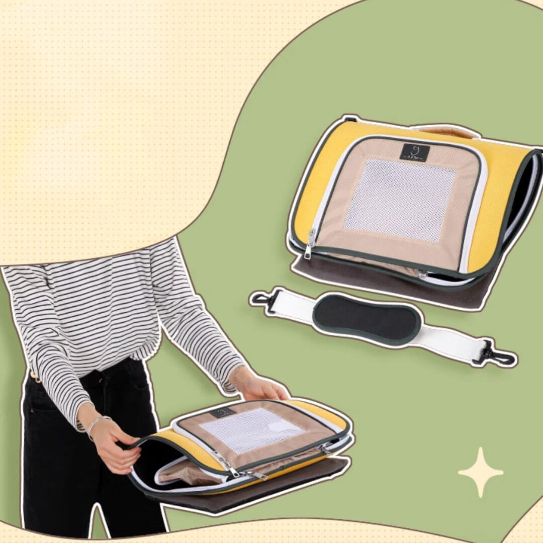 Collapsible Lightweight Travel Cat Carrier | MissyMoMo