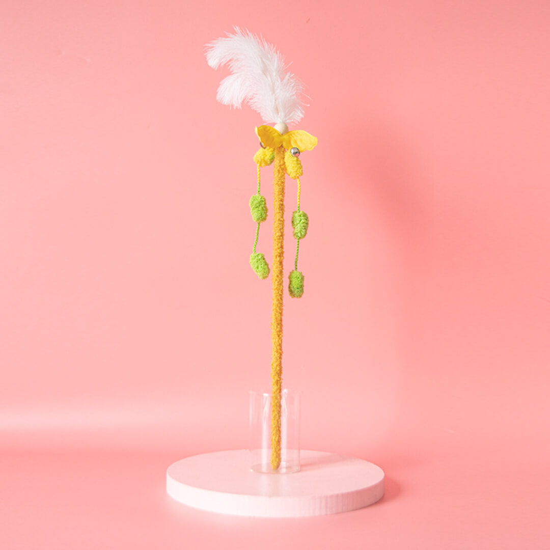 Angel Wings Feather Cat Wand Toy | Toys for Kittens & Cats | MissyMoMo