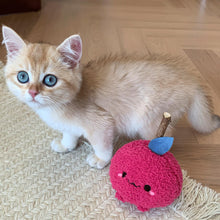 Load image into Gallery viewer, Cat with Cute Apple Silvervine Cat Chew Toy | MissyMoMo