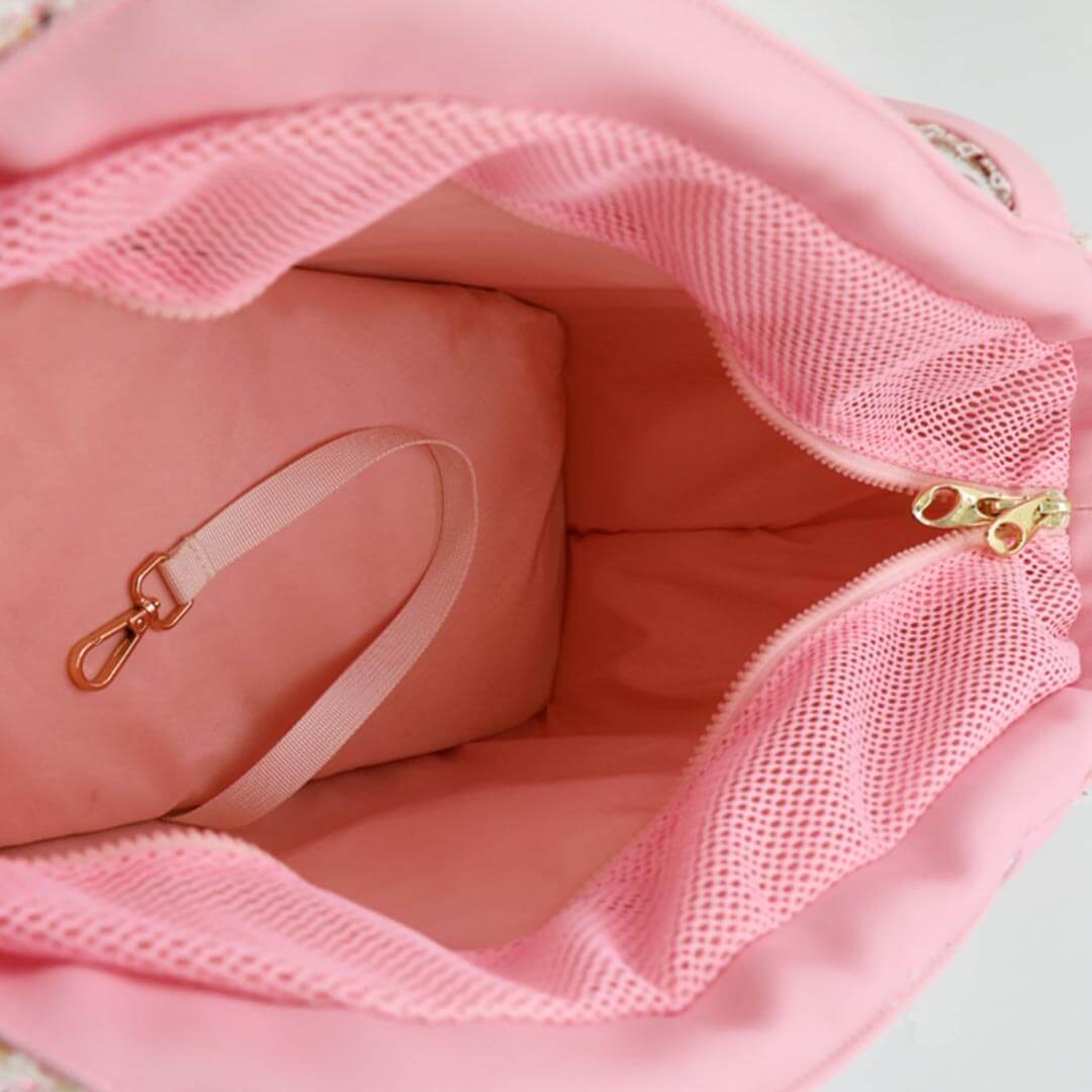 Arkika Cat Shoulder Bag with Zipper and Clip Inside | MissyMoMo