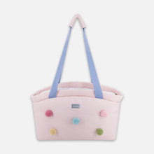 Load image into Gallery viewer, Arkika Pompom Cat Carrier | Pink Pet Shoulder Bag | MissyMoMo