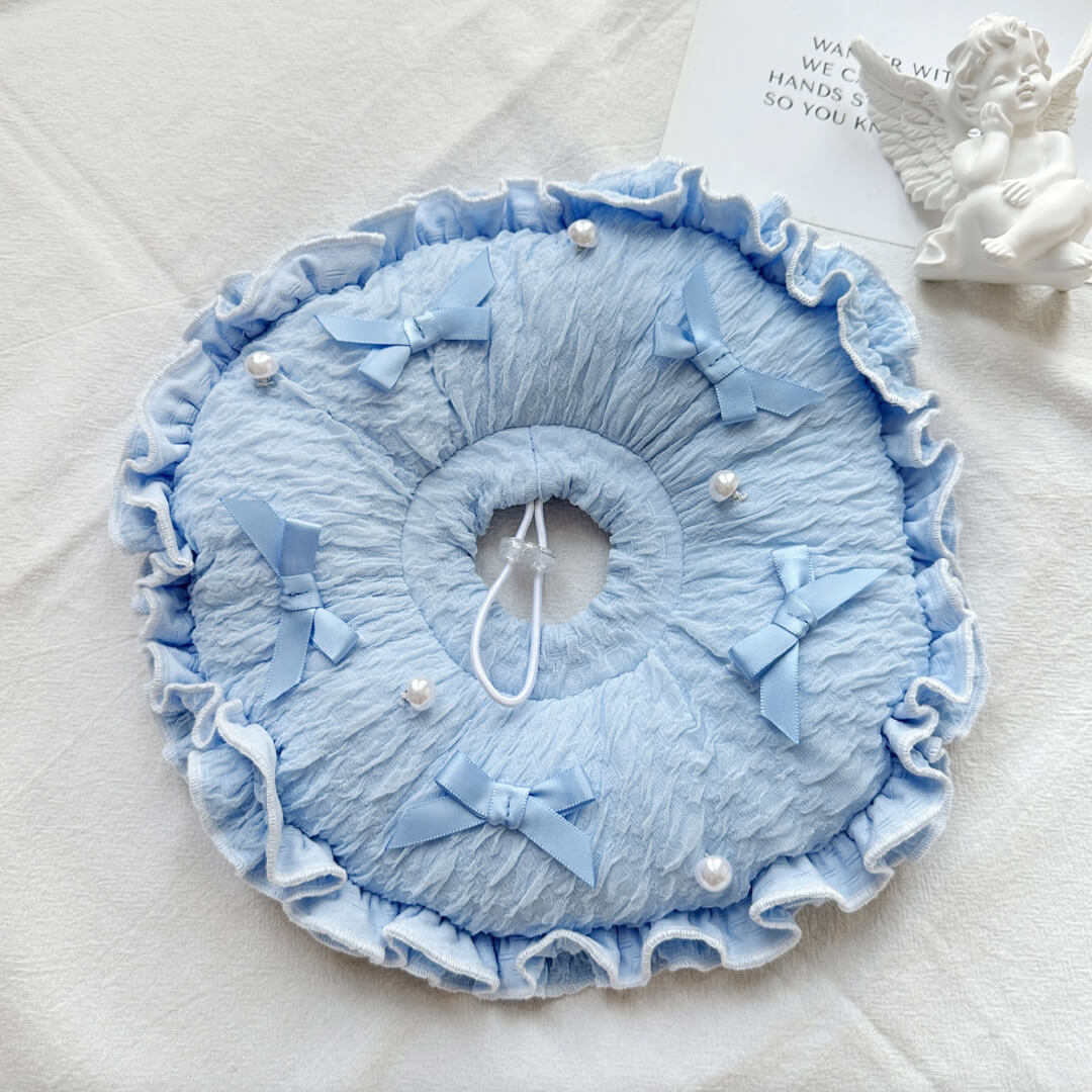 Bowtie E Collar | Blue Recovery Collar for Kittens & Cats | MissyMoMo