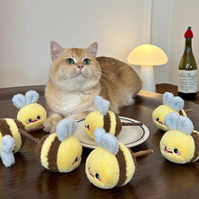Load image into Gallery viewer, Cat with Buzzy Bee Silvervine Cat Chew Toys | Cute Cat Toys | MissyMoMo