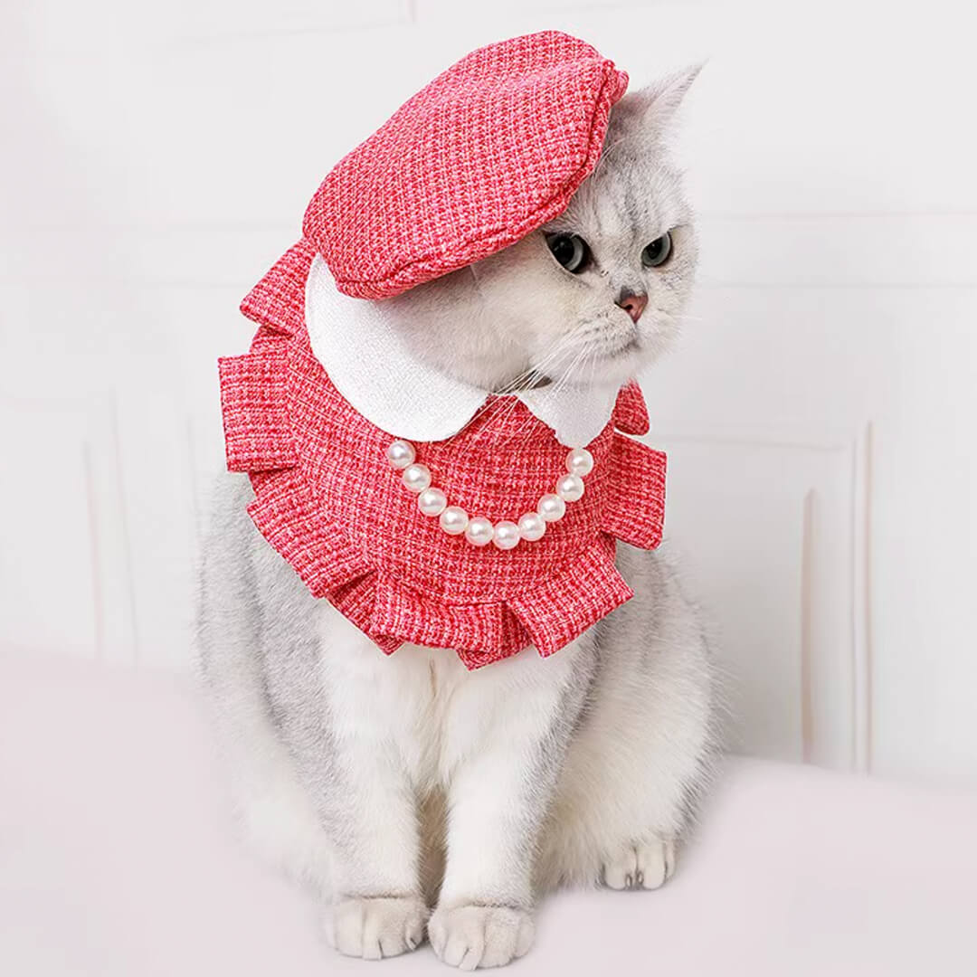 Cat in Pink Cat Bib | MissyMoMo