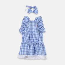 Load image into Gallery viewer, Checkers Cat Dress & Bow Set | Cat Clothes | MissyMoMo