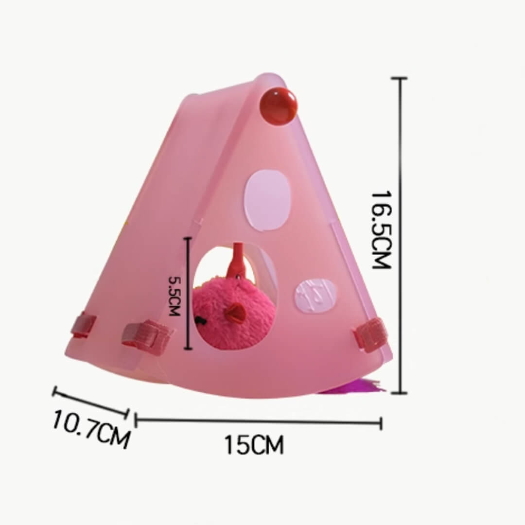 Pink Cheesy Hideaway Mouse Trap | Interactive Cat Toys | MissyMoMo