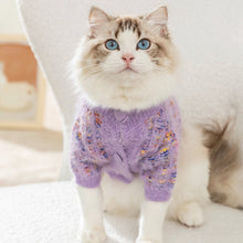 Load image into Gallery viewer, Cat in Stylish Purple Cardigan | MissyMoMo