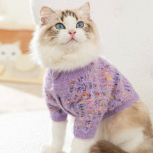 Load image into Gallery viewer, Cat in Stylish Purple Cardigan | MissyMoMo
