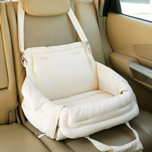 Load image into Gallery viewer, Cat Car Carrier Transformed into Car Seat Secured with Shoulder Straps | MissyMoMo