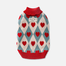 Load image into Gallery viewer, Cupid Cat Sweater | Red
Heart Pattern Sweater for Cats | MissyMoMo