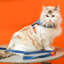 Load image into Gallery viewer, Cat in Denim Cat Harness | MissyMoMo