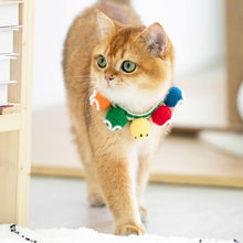 Load image into Gallery viewer, Cat in Handmade Colorful Balls Cat Collar | MissyMoMo