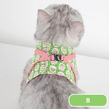 Load image into Gallery viewer, Fleur Cat Harness Fabric and Buckle | MissyMoMo
