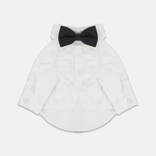 Load image into Gallery viewer, Gentlemeow White Wedding Shirt with a Black Bow Tie for Cats | MissyMoMo