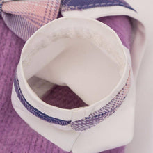 Load image into Gallery viewer, Hana Cat Dress | Purple Plaid Dress for Cats &amp; Kittens | Cat Clothes | Dress for Pets | MissyMoMo
