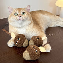 Load image into Gallery viewer, Cat with Cute Hazelnut Silvervine Cat Chew Toys | MissyMoMo