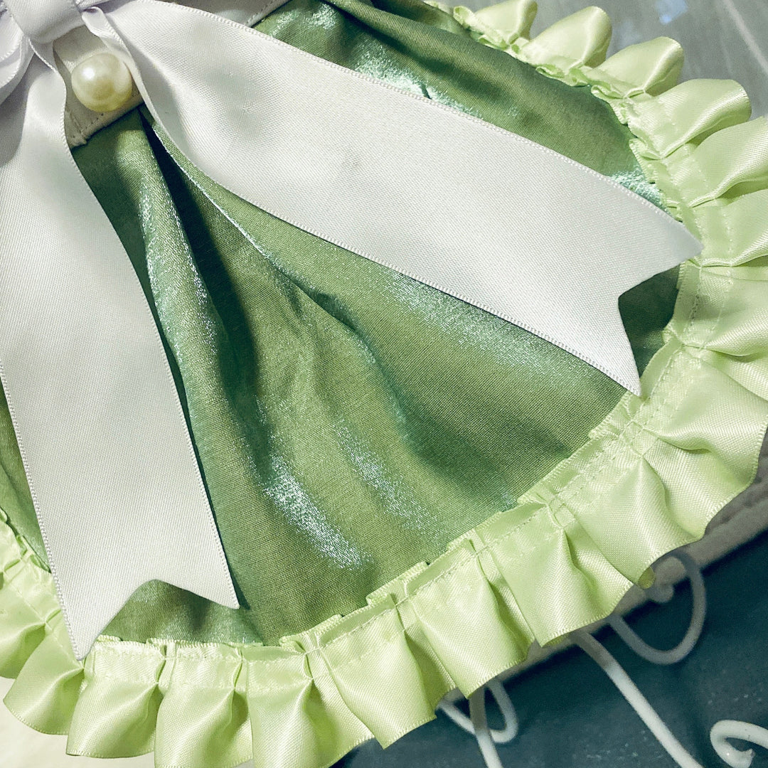 Jade Cat Dress | Green Party Dress for Kittens & Cats | MissyMoMo