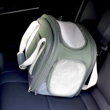 Load image into Gallery viewer, Kitty Chic Expandable Airline-Approved Cat Carrier in Car Seat | MissyMoMo