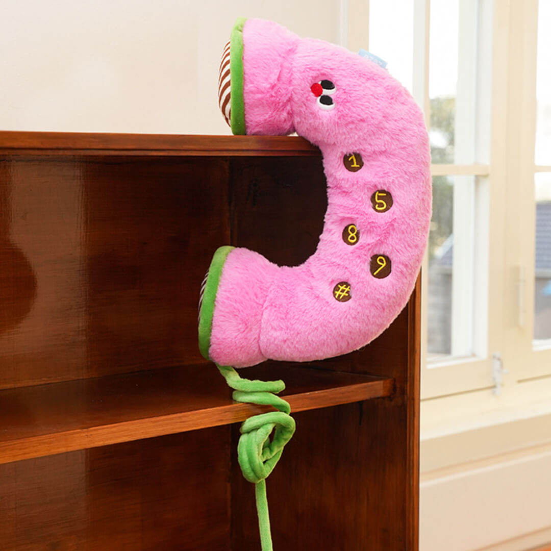 Kitty Hotline Pink Plush Pillow Cat Toy | Cat Toys | MissyMoMo