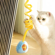 Load image into Gallery viewer, Cat Playing with Blue Plush Pillow Cat Toy | Cat Toys | MissyMoMo

