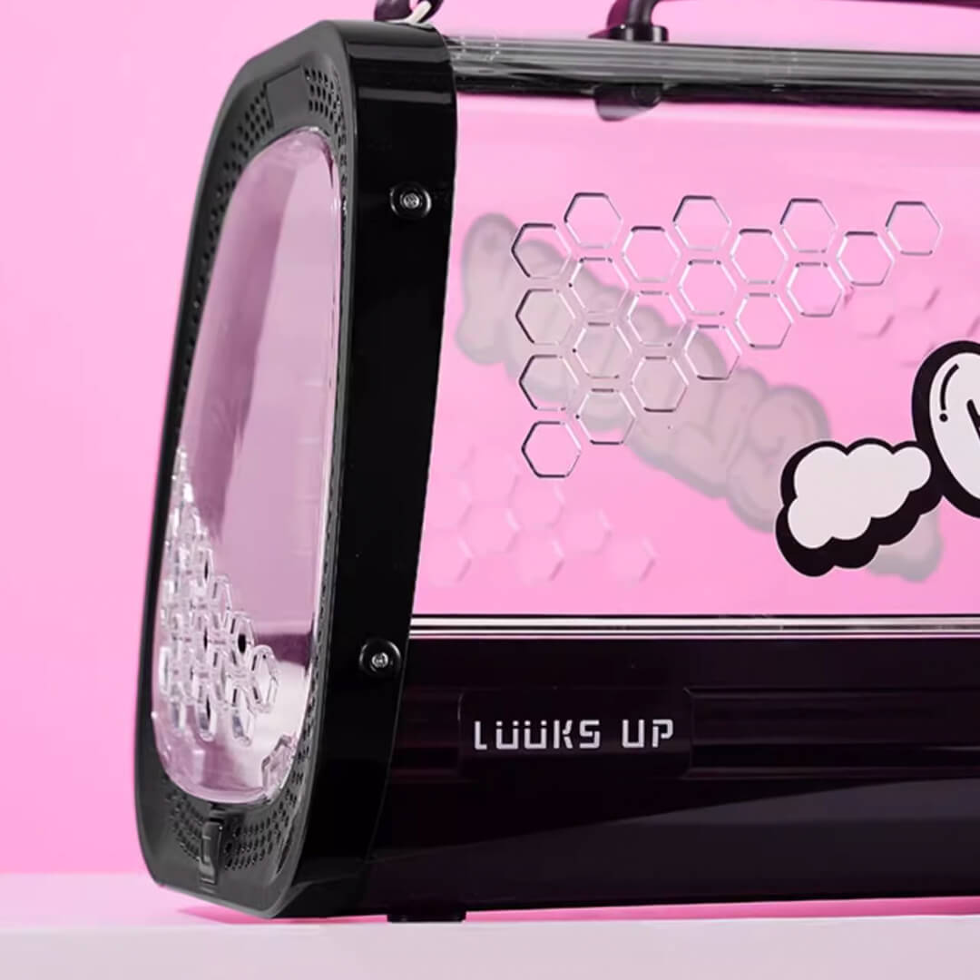 KittyMoMo Black Clear Hard Cat Carrier | MissyMoMo