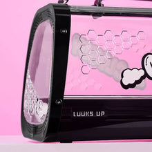 Load image into Gallery viewer, KittyMoMo Black Clear Hard Cat Carrier | MissyMoMo