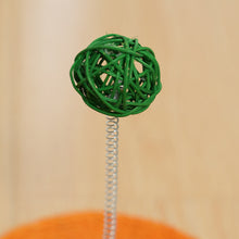 Load image into Gallery viewer, Lemon Sisal Scratcher with Rattan Spring Ball | Interactive Cat Toys