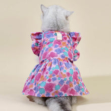Load image into Gallery viewer, Little Princess Cat Dress & Bow Set | Dress for Cats | Cat in Dress | MissyMoMo
