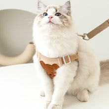 Load image into Gallery viewer, Cat Wearing Lolly Cat Harness In Beige | MissyMoMo