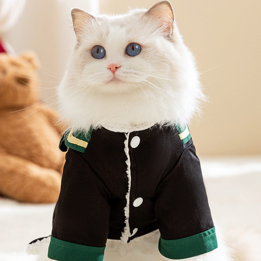 Cat in Mewzard Winter Fleece Shirt | MissyMoMo