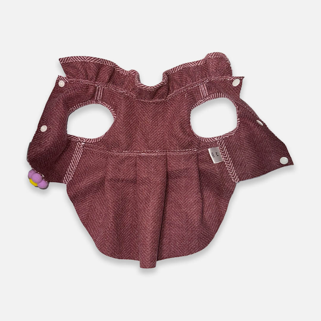 Tweed Cat Dress | Red Dress for Cats | MissyMoMo