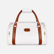 Load image into Gallery viewer, Mewmosa Leather Duffle Cat Bag for Travel | MissyMoMo
