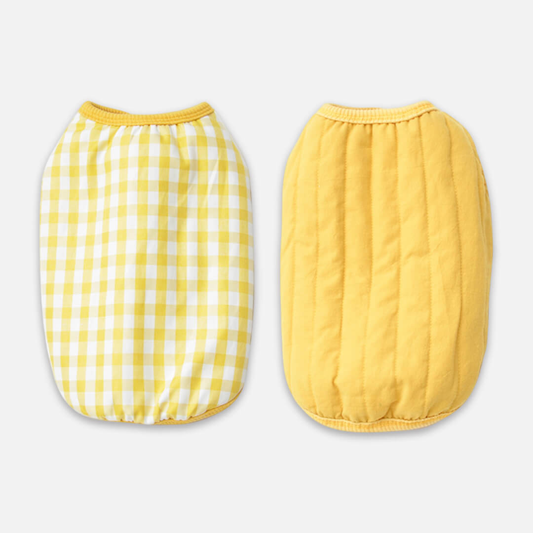 Yellow Reversible Jacket for Cats & Kittens | MissyMoMo
