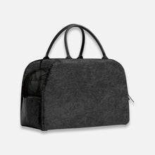 Load image into Gallery viewer, Black Leather Cat Car Seat Carrier for Travel | MissyMoMo
