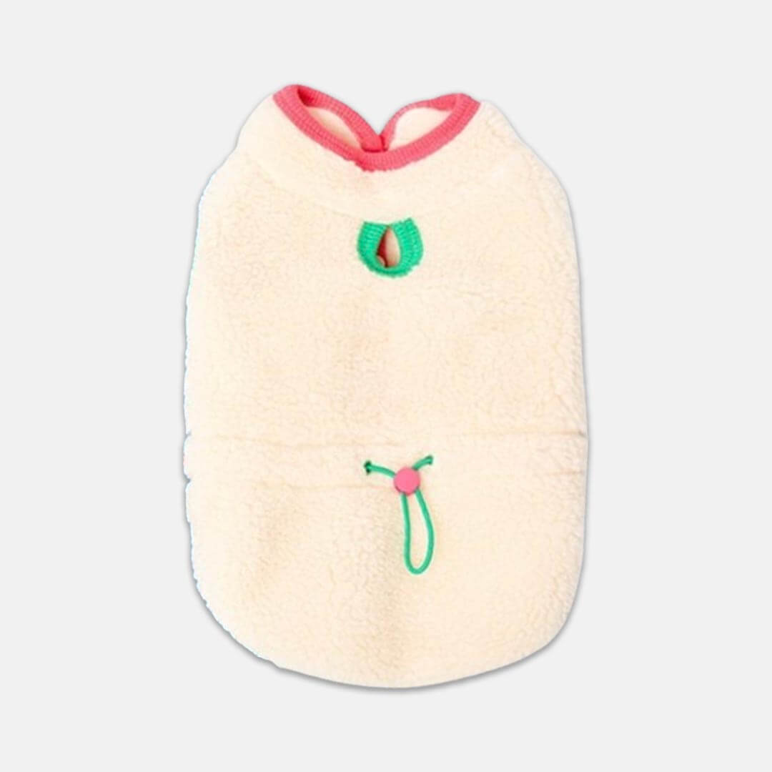 MoMo Cat Jacket | White Fleece Jacket for Cats & Kittens | MissyMoMo