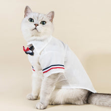 Load image into Gallery viewer, MoMo Cat Shirt | Cat in White Shirt with Bow Tie | MissyMoMo