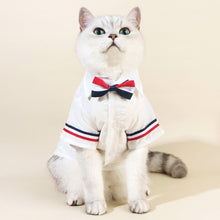 Load image into Gallery viewer, MoMo Cat Shirt | Cat in White Shirt with Bow Tie | MissyMoMo
