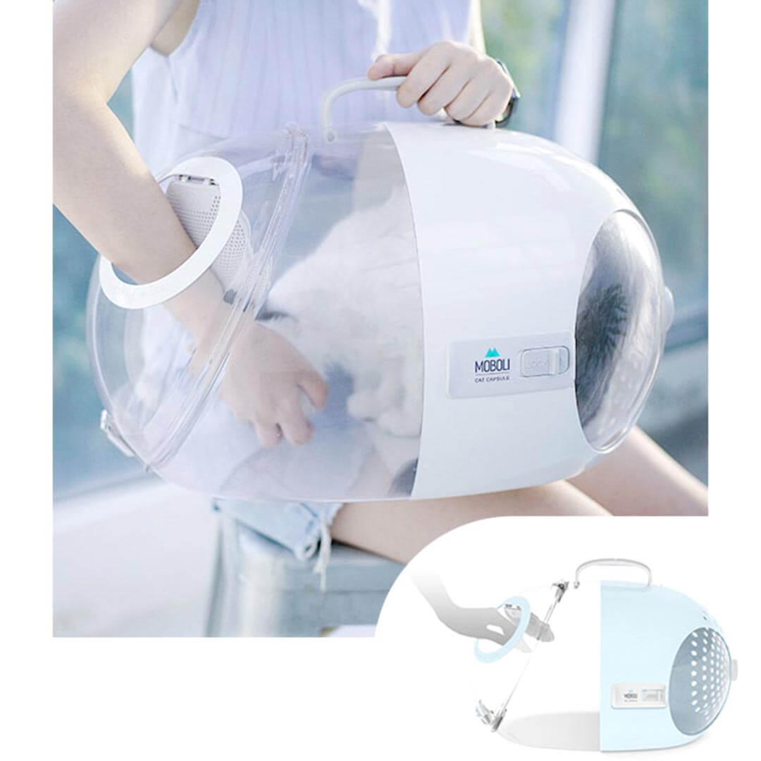 Moboli Capsule Cat Carrier | Lightweight Hard Pet Carrier | MissyMoMo