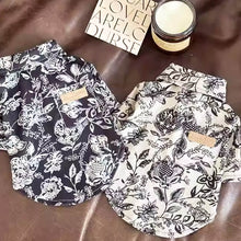 Load image into Gallery viewer, Napili Cat Shirt &amp; Tie Sets | Corduroy Floral Shirts for Cats &amp; Kittens | MissyMoMo
