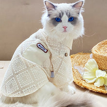 Load image into Gallery viewer, Cat in Ivory Lace Shirt | MissyMoMo