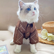 Load image into Gallery viewer, Cat in Brown Lace Shirt | MissyMoMo