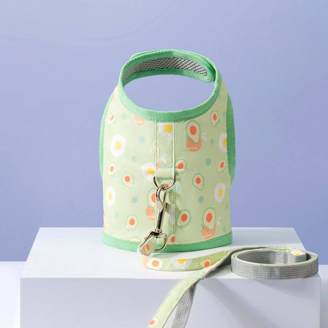 Nova Cat Harness & Leash Set in Green | MissyMoMo