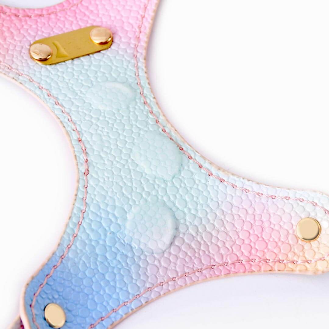 Water Repellent Leather Cat Harness | Pink Luxury Lightweight Cat Harness | MissyMoMo