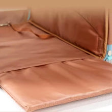 Load image into Gallery viewer, Interior of Collapsible Blue Cat Backpack | MissyMoMo