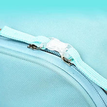 Load image into Gallery viewer, Zippers of Collapsible Blue Cat Backpack | MissyMoMo