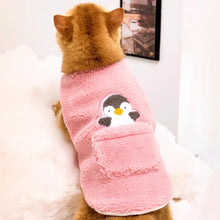 Load image into Gallery viewer, Cat in Pink Penguin Fleece Vest | MissyMoMo